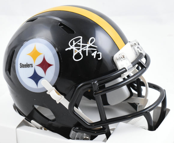 Troy Polamalu Autographed Pittsburgh Steelers Speed Mini Helmet - Beckett W Holo