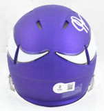 Justin Jefferson Autographed Minnesota Vikings Speed Mini Helmet- Beckett W Holo