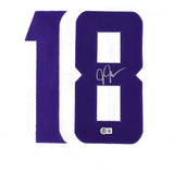 Justin Jefferson Autographed White Pro Style Jersey - Beckett W Hologram *Silver