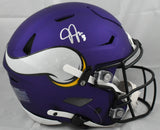 Justin Jefferson Autographed Vikings F/S SpeedFlex Helmet - Beckett W Hologram