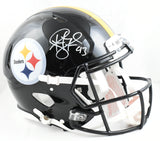 Troy Polamalu Autographed Steelers F/S Speed Authentic Helmet - Beckett W Holo