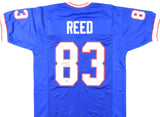 Andre Reed Autographed Blue Pro Style Jersey w/HOF - Beckett W Hologram *Black