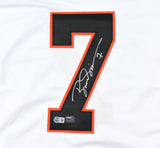 Boomer Esiason Autographed White Pro Style Jersey - Beckett W Hologram *Silver