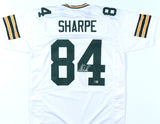 Sterling Sharpe Autographed White Pro Style Jersey - Beckett W Hologram *Silver
