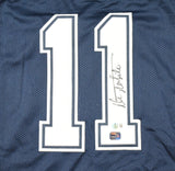 Danny White Autographed Blue Pro Style Jersey - Beckett W Hologram *Black