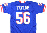 Lawrence Taylor Autographed Blue Pro Style Jersey - Beckett W Hologram *Black