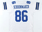 Luke Schoonmaker Autographed White Pro Style Jersey - Prova *Silver