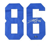 Luke Schoonmaker Autographed White Pro Style Jersey - Prova *Silver