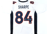 Shannon Sharpe Autographed White Pro Style Jersey - Beckett W Hologram *Silver