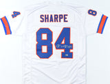 Shannon Sharpe Autographed White TB Pro Style Jersey- Beckett W Hologram *Silver