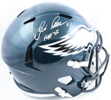 Eric Allen Autographed Philadelphia Eagles F/S Speed Helmet HOF- Beckett W Holo