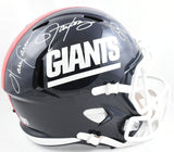 Taylor/Carson/Simms Autographed New York Giants F/S Speed Helmet-Beckett W Holo