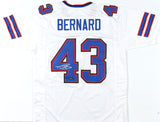 Terrel Bernard Autographed White Pro Style Jersey - Prova *Silver