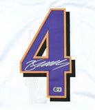 Zay Flowers Autographed White Pro Style Jersey - Beckett W Hologram *Silver