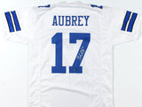 Brandon Aubrey Autographed White Pro Style Jersey - Prova *Silver