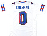 Keon Coleman Autographed White Pro Style Jersey - Beckett W Hologram *Silver
