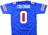 Keon Coleman Autographed Blue Pro Style Jersey - Beckett W Hologram *Black