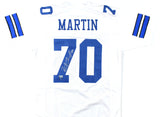 Zack Martin Autographed White Pro Style Jersey - Beckett W Hologram *Silver