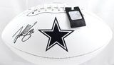 Luke Schoonmaker Autographed Dallas Cowboys Logo Football - Prova *Black