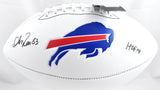 Andre Reed Autographed Buffalo Bills Logo Football HOF - Beckett W Hologram