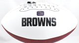 Ozzie Newsome Autographed Cleveland Browns Logo Football HOF - Prova *Black