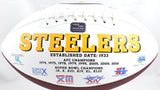 Dermontti Dawson Autographed Pittsburgh Steelers Logo Football HOF - Prova