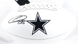 CeeDee Lamb Autographed Dallas Cowboys Logo Football - Fanatics *Black