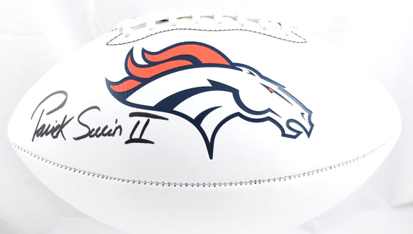 Patrick Surtain II Autographed Denver Broncos Logo Football- Beckett W Hologram