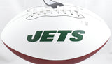 Darrelle Revis Autographed New York Jets Logo Football - Beckett W Hologram