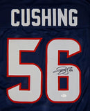 Brian Cushing Autographed Blue Pro Style Jersey- JSA Witnessed Authenticated