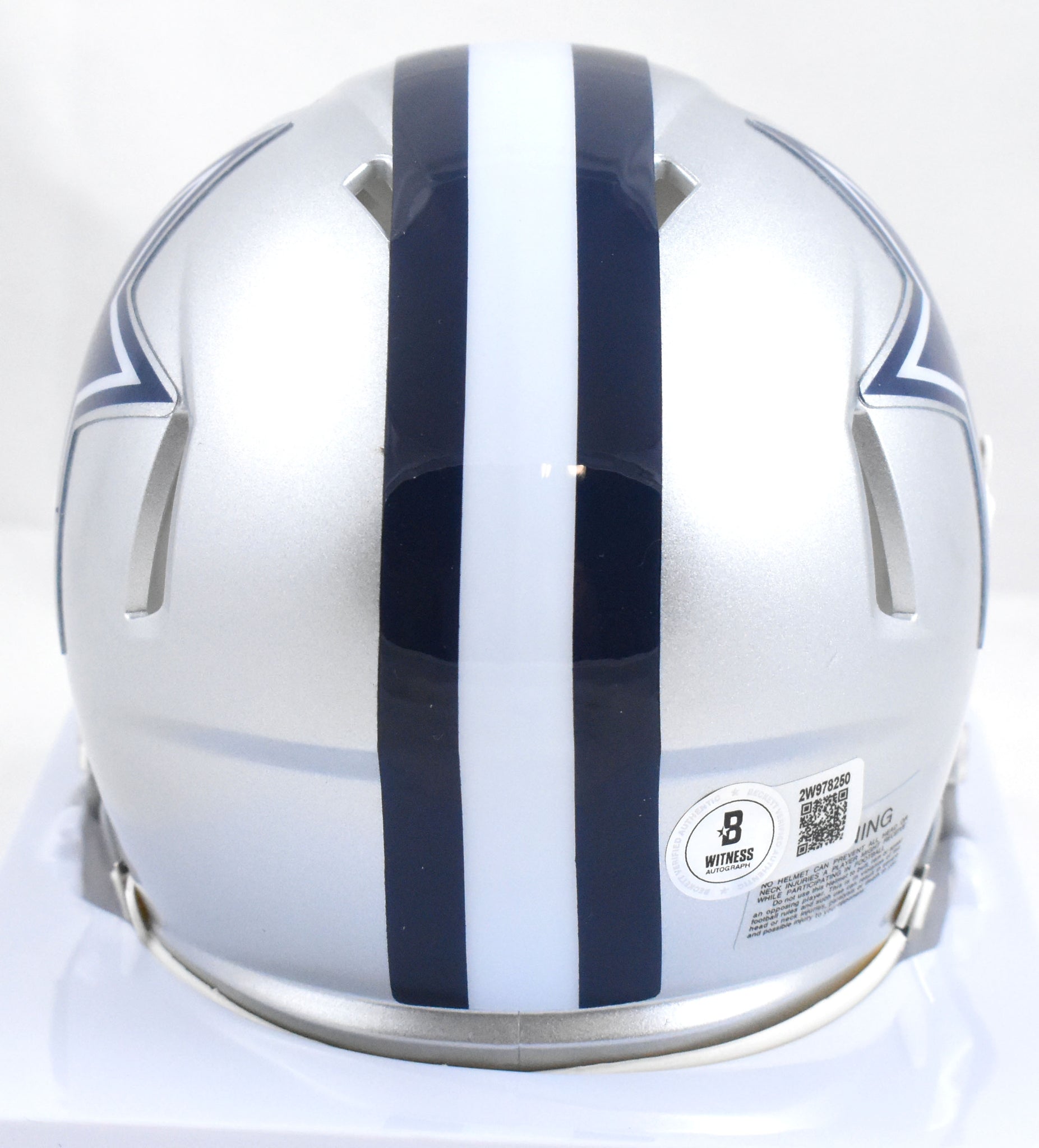 dallas cowboys motorcycle helmet Dak Prescott Autographed Dallas Cowboys Speed Mini Helmet