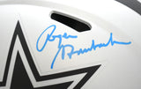 Roger Staubach Autographed Cowboys F/S Rave Speed Authentic Helmet-BeckettW Holo