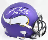 Fran Tarkenton Signed Minnesota Vikings Speed Mini Helmet w/HOF - Beckett W Holo