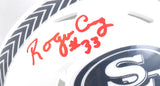 Roger Craig Autographed 49ers Salute Speed Mini Helmet - Beckett W Hologram *Red
