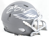 Zack Baun Autographed Eagles Slate Speed Mini Helmet - Beckett W Hologram *White