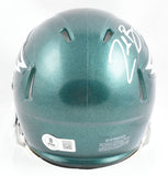 Zack Baun Autographed Eagles Speed Mini Helmet - Beckett W Hologram *Blemished