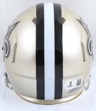 Alvin Kamara Autographed New Orleans Saints Speed Mini Helmet-Beckett W Hologram