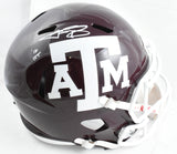 Johnny Manziel Autographed Texas A&M F/S Speed Helmet w/HT - Beckett W Hologram