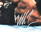 Mike Tyson Autographed 16x20 In Ring Photo - Beckett W Hologram *Silver