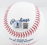 Rollie Fingers Autographed Rawlings OML Baseball 74 WS MVP-Beckett W Hologram