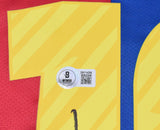 Lionel Messi Signed FC Barcelona Home Soccer Jersey #10 - Beckett W Hologram *M