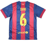 Xavi Signed FC Barcelona Home Soccer Jersey #6 - Beckett Hologram