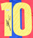 Lionel Messi Signed FC Barcelona Home Soccer Jersey #10 - Beckett W Hologram *L