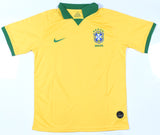 Neymar JR Autographed Brazil Home Soccer Jersey #10 - Beckett Hologram *XL