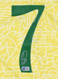 Vini Jr. Signed Brazil FC Home Yellow Jersey #7 - Beckett Hologram *L