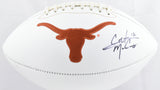 Colt McCoy Autographed Texas Longhorns Logo Football - Beckett W Hologram *Black