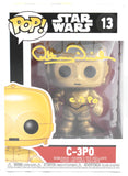Anthony Daniels Autographed C-3PO Funko Pop #13 Star Wars - Beckett W Hologram