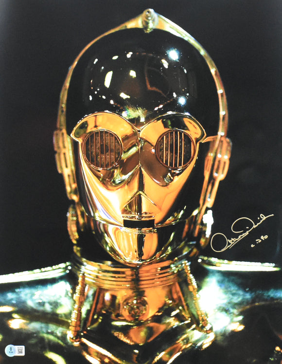 Anthony Daniels Autographed 16x20 Star Wars C-3PO Photo - Beckett