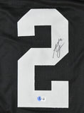 Ashton Jeanty Autographed Black Pro Style Jersey - Beckett W Hologram *Black