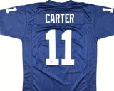 Abdul Carter Autographed Blue College Style Jersey - Beckett W Hologram *Left
